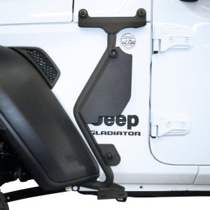 Jeep Wrangler Jack Mount - Front Driver Side - Go Rhino - Exterior Hi-Lift - Textured Black - `18-`20